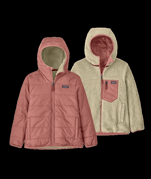 Patagonia Kids Reversible Ready Freddy Hoody - Moment Pink